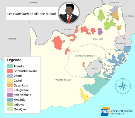 L'Afrique du Sud vers 1980
